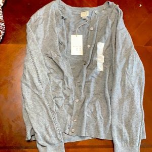 A New Day gray button down cardigan, very cozy.